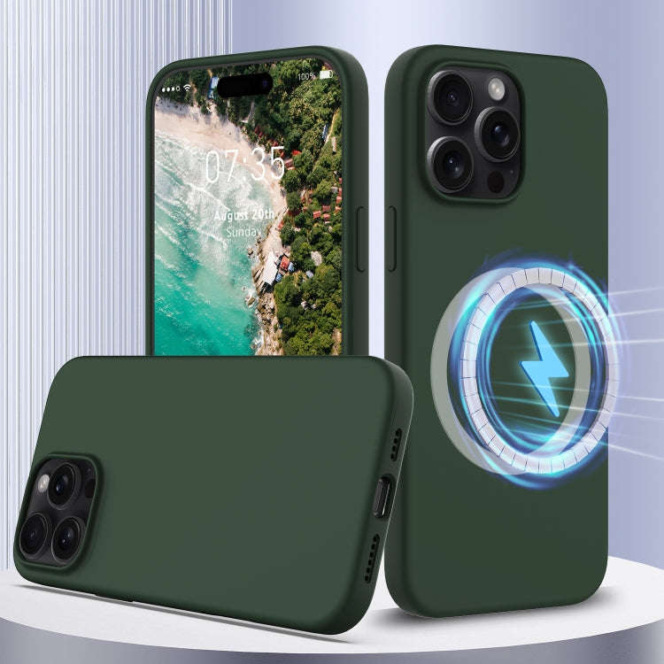 Shockproof Silicone Magsafe Phone Case, For iPhone 16 Pro Max, For iPhone 16 Pro, For iPhone 16 P...