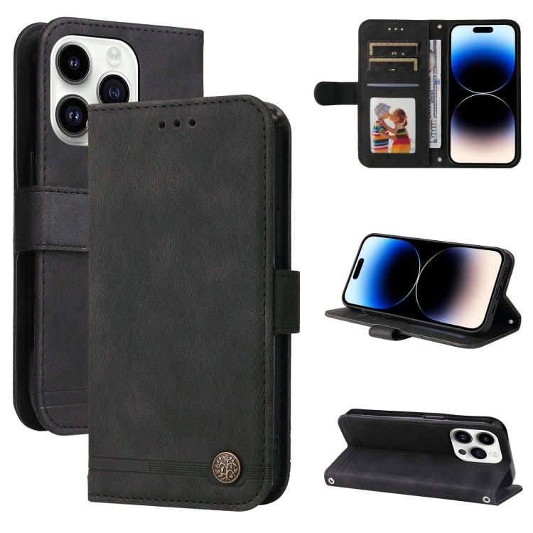 Skin Feel Life Tree Leather Phone Case, For iPhone 15 Pro Max, For iPhone 15 Pro, For iPhone 15 P...