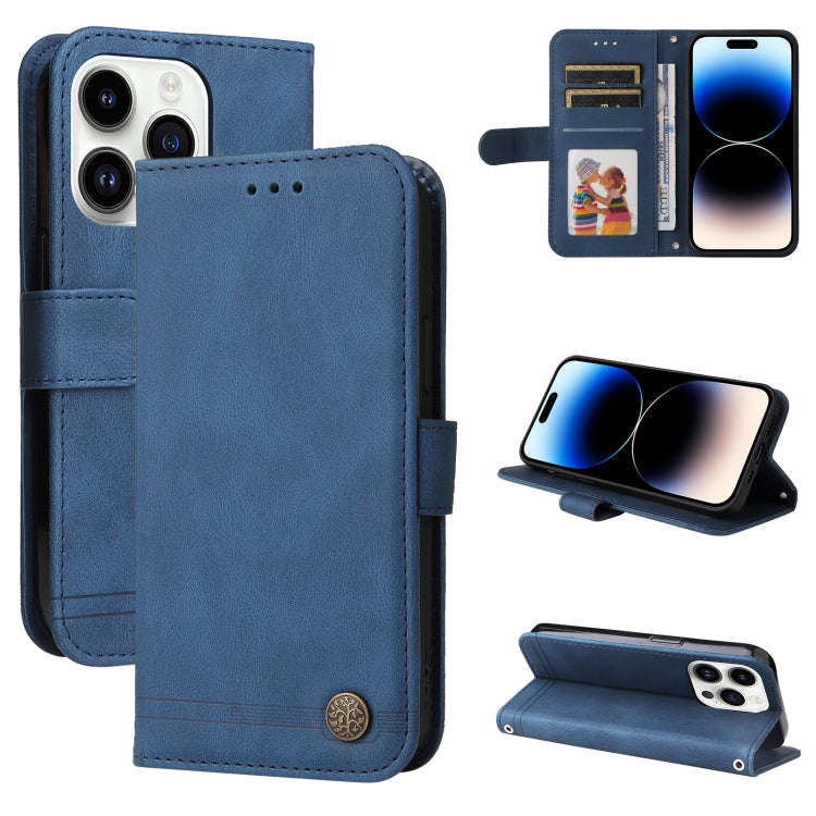 Skin Feel Life Tree Leather Phone Case, For iPhone 15 Pro Max, For iPhone 15 Pro, For iPhone 15 P...