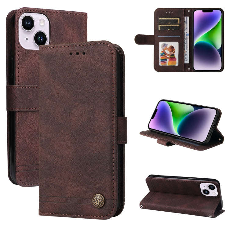 Skin Feel Life Tree Leather Phone Case, For iPhone 15 Pro Max, For iPhone 15 Pro, For iPhone 15 P...