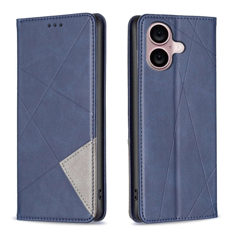 Rhombus Texture Magnetic Leather Phone Case, For iPhone 18 Pro Max/17 Pro Max, For iPhone 18 Pro/...