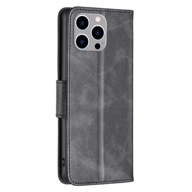 Lambskin Texture Pure Color Flip Leather Phone Case, For iPhone 15 Pro Max, For iPhone 15 Pro, Fo...