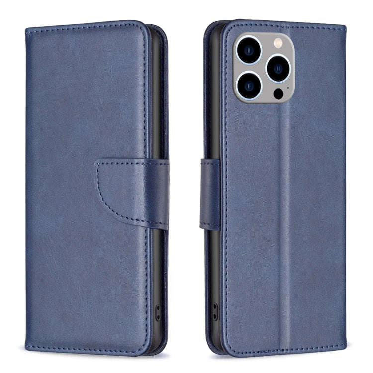 Lambskin Texture Pure Color Flip Leather Phone Case, For iPhone 15 Pro Max, For iPhone 15 Pro, Fo...
