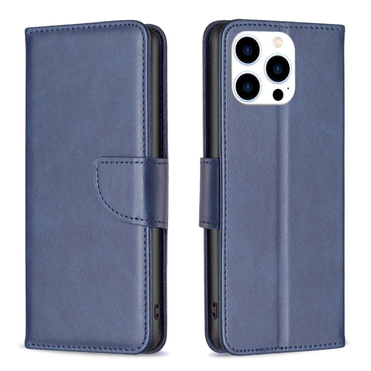 Lambskin Texture Pure Color Flip Leather Phone Case, For iPhone 15 Pro Max, For iPhone 15 Pro, Fo...