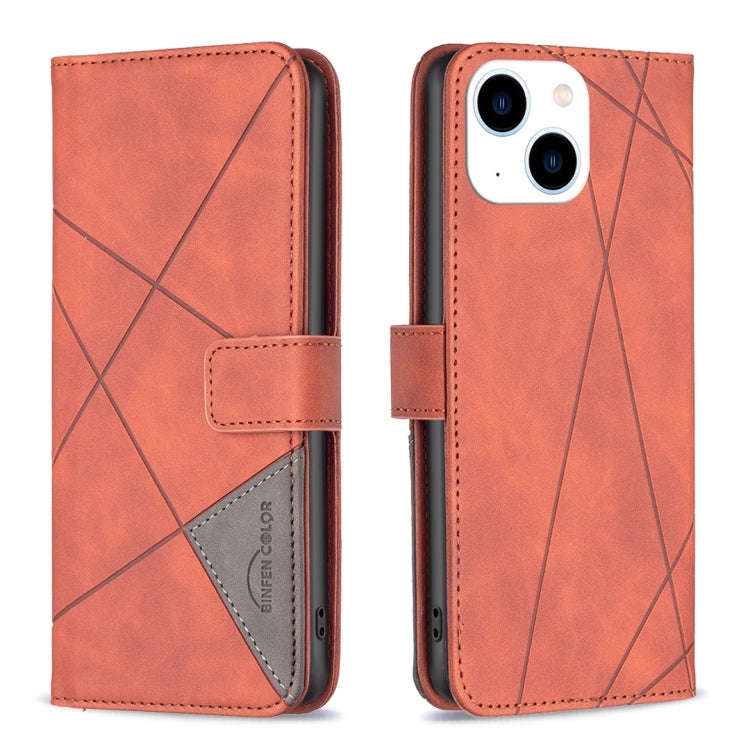 Magnetic Buckle Rhombus Texture Leather Phone Case, For iPhone 15 Pro Max, For iPhone 15 Pro, For...