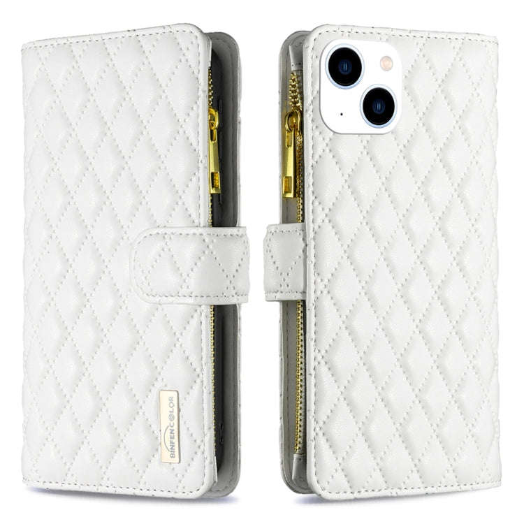 Diamond Lattice Zipper Wallet Leather Flip Phone Case, For iPhone 15 Pro Max, For iPhone 15 Pro, ...