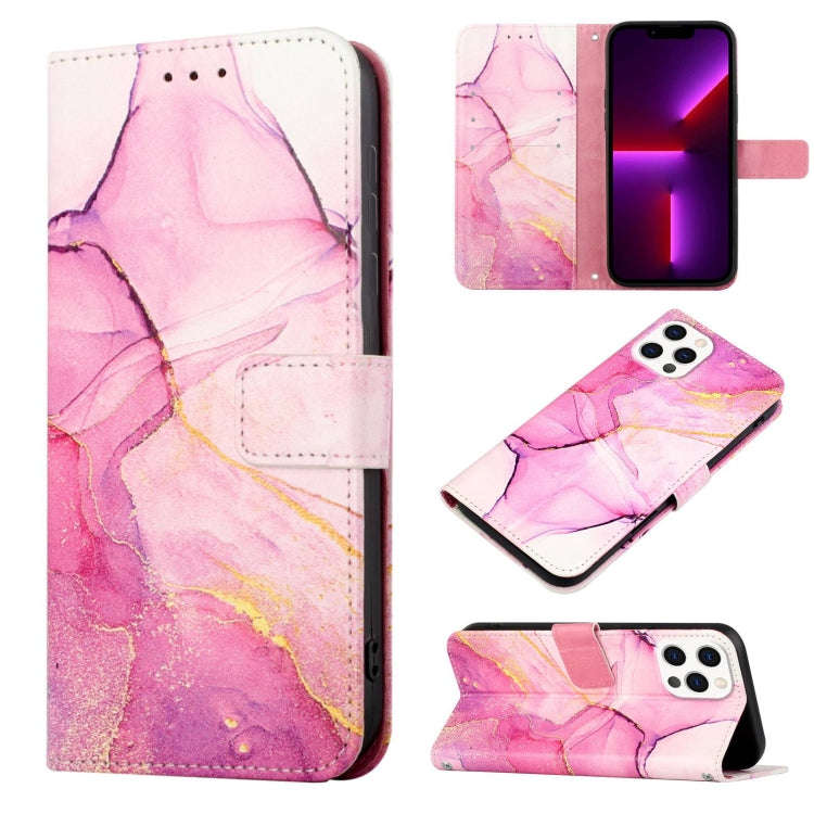 PT003 Marble Pattern Flip Leather Phone Case, For iPhone 17e / 16e, For iPhone 16 Pro Max, For iP...
