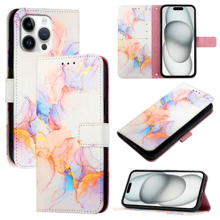 PT003 Marble Pattern Flip Leather Phone Case, For iPhone 17e / 16e, For iPhone 16 Pro Max, For iP...