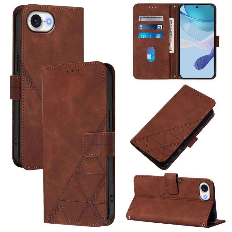 Crossbody 3D Embossed Flip Leather Phone Case, For iPhone 18 Pro / 17 Pro, For iPhone 18 Pro Max ...