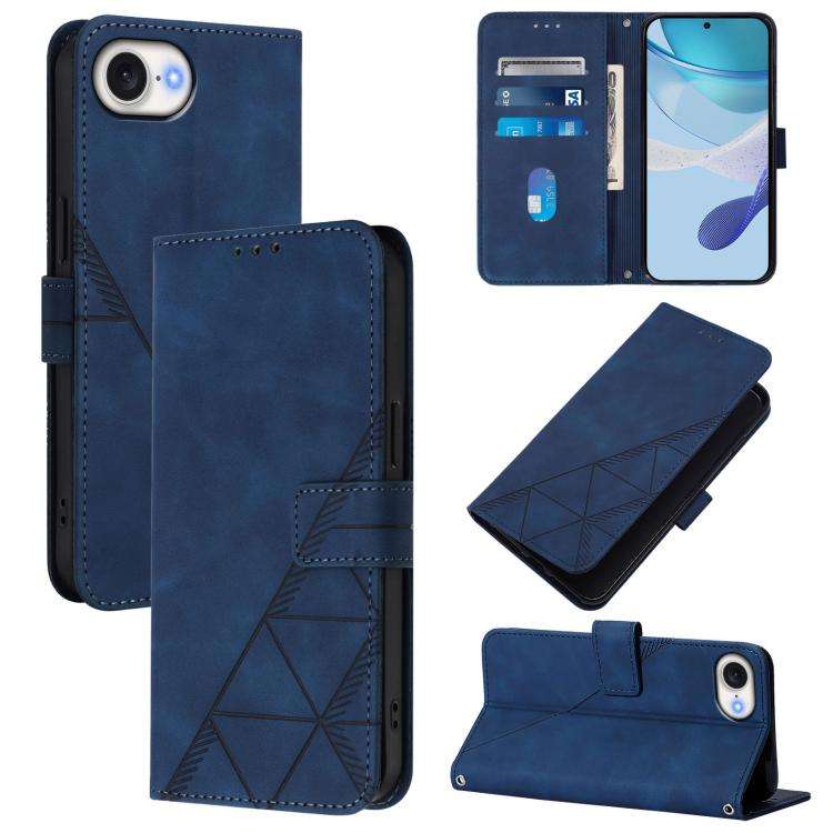 Crossbody 3D Embossed Flip Leather Phone Case, For iPhone 18 Pro / 17 Pro, For iPhone 18 Pro Max ...