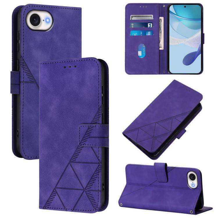 Crossbody 3D Embossed Flip Leather Phone Case, For iPhone 18 Pro / 17 Pro, For iPhone 18 Pro Max ...