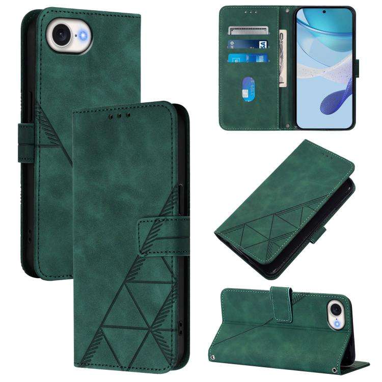 Crossbody 3D Embossed Flip Leather Phone Case, For iPhone 18 Pro / 17 Pro, For iPhone 18 Pro Max ...