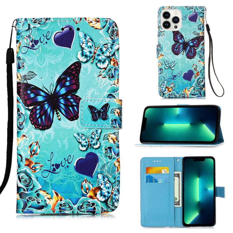 Colored Drawing Pattern Plain Weave Leather Phone Case, For iPhone 17e / 16e, For iPhone 17 Pro M...