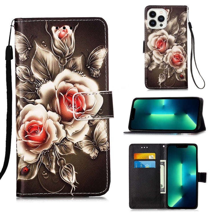 Colored Drawing Pattern Plain Weave Leather Phone Case, For iPhone 17e / 16e, For iPhone 17 Pro M...