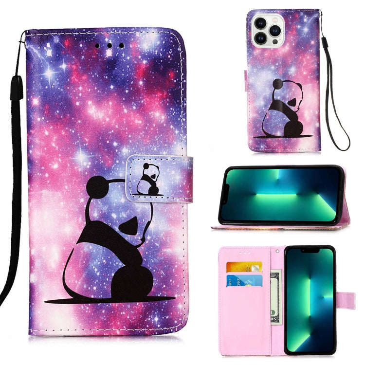 Colored Drawing Pattern Plain Weave Leather Phone Case, For iPhone 15 Pro, For iPhone 15 Plus, Fo...