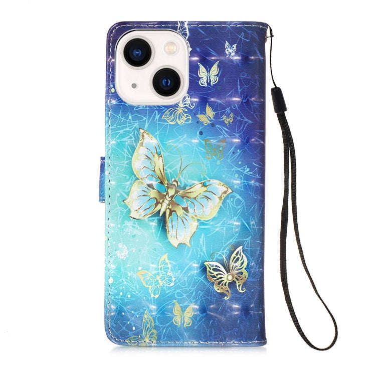 3D Painting Horizontal Flip Leather Phone Case, For iPhone 15, For iPod Touch 7 / 6 / 5