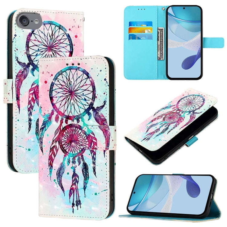 3D Painting Horizontal Flip Leather Phone Case, For iPhone 15, For iPod Touch 7 / 6 / 5