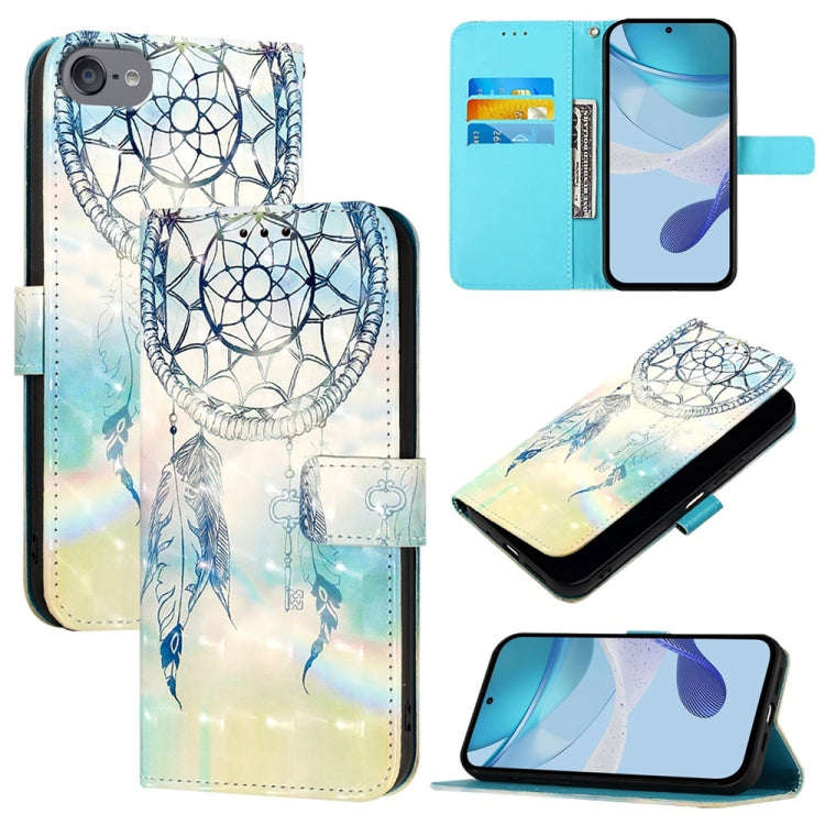 3D Painting Horizontal Flip Leather Phone Case, For iPhone 15, For iPod Touch 7 / 6 / 5