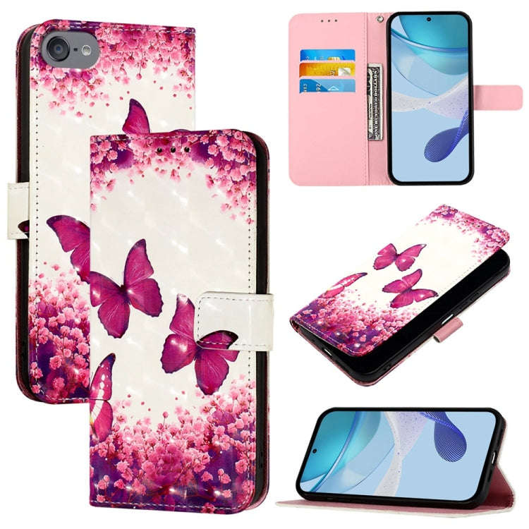 3D Painting Horizontal Flip Leather Phone Case, For iPhone 15, For iPod Touch 7 / 6 / 5