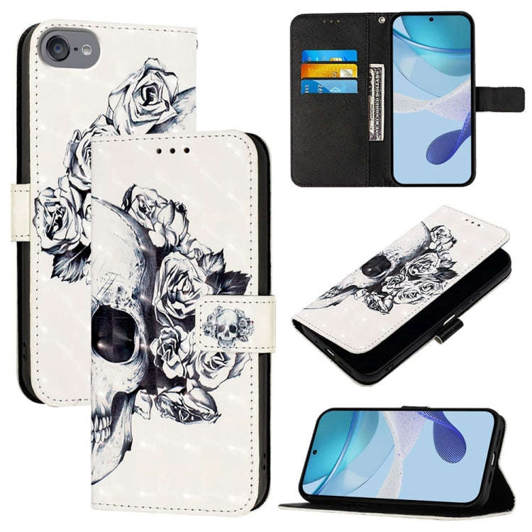 3D Painting Horizontal Flip Leather Phone Case, For iPhone 15, For iPod Touch 7 / 6 / 5
