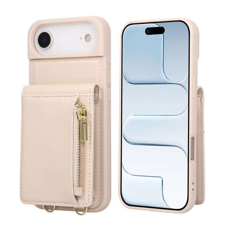 Crossbody Lanyard Zipper Wallet Leather Phone Case, For iPhone 18 / 17, For iPhone 18 Pro / 17 Pr...