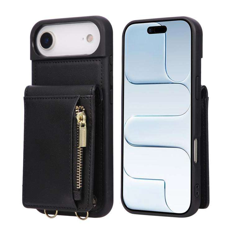 Crossbody Lanyard Zipper Wallet Leather Phone Case, For iPhone 18 / 17, For iPhone 18 Pro / 17 Pr...
