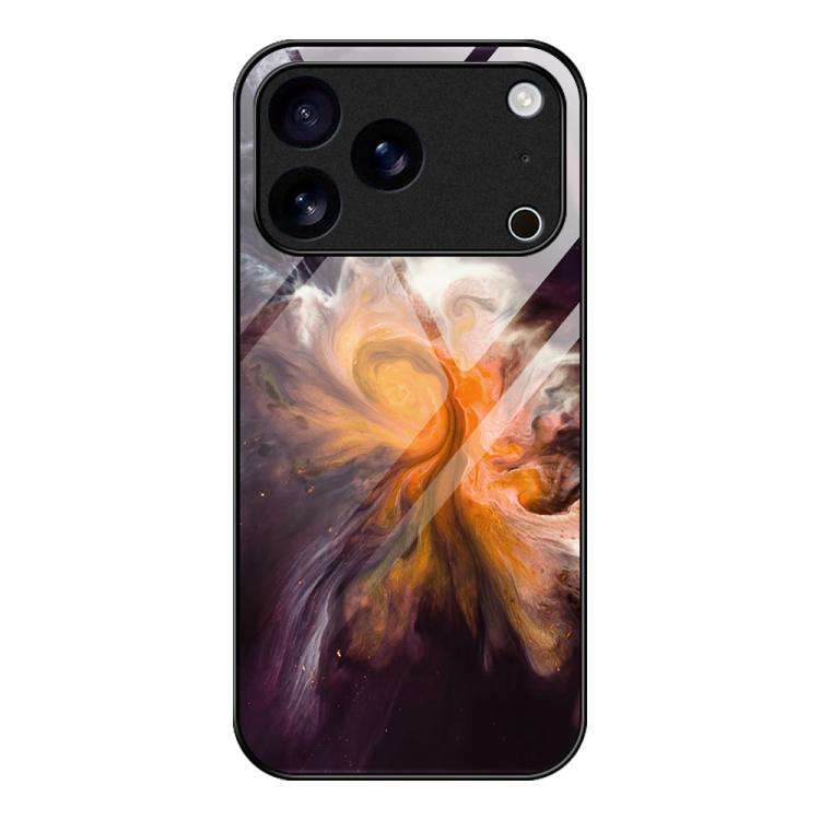 Marble Pattern Glass Protective Phone Case, For iPhone 17 Pro Max, For iPhone 17 Pro, For iPhone ...