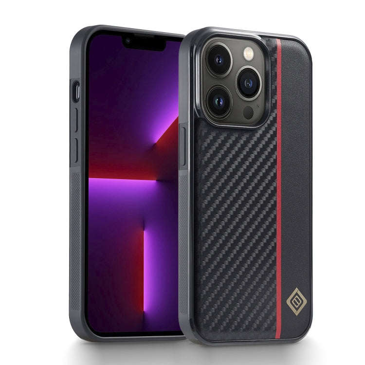 LC.IMEEKE 3 in 1 Carbon Fiber Texture Shockproof Phone Case, For iPhone 18 Pro / 17 Pro, For iPho...