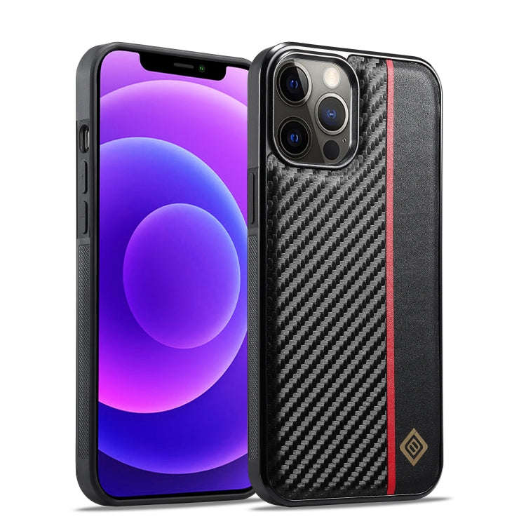 LC.IMEEKE 3 in 1 Carbon Fiber Texture Shockproof Phone Case, For iPhone 18 Pro / 17 Pro, For iPho...