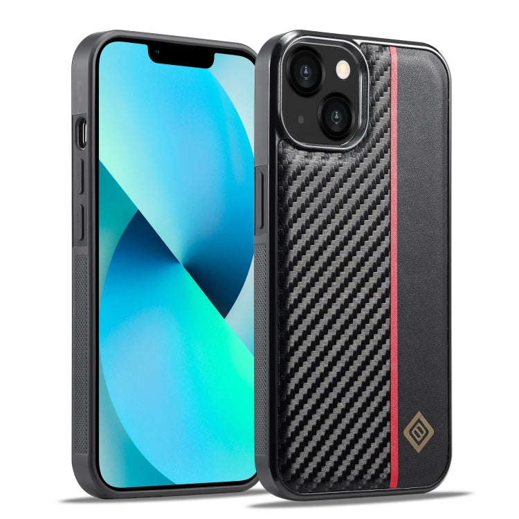 LC.IMEEKE 3 in 1 Carbon Fiber Texture Shockproof Phone Case, For iPhone 18 Pro / 17 Pro, For iPho...
