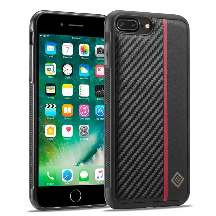 LC.IMEEKE 3 in 1 Carbon Fiber Texture Shockproof Phone Case, For iPhone 18 Pro / 17 Pro, For iPho...