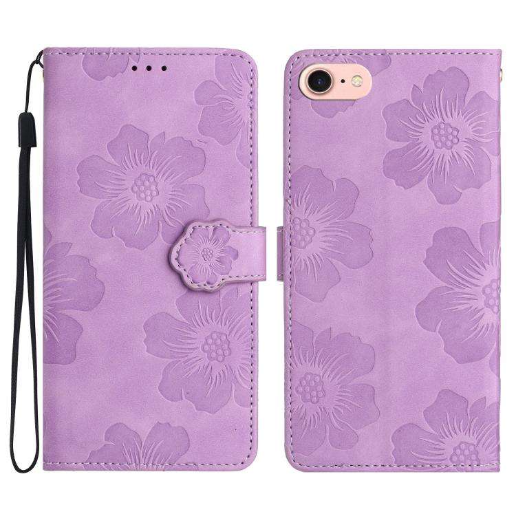 Flower Embossing Pattern Leather Phone Case, For iPhone 16e / 17e, For iPhone 17 Pro Max, For iPh...