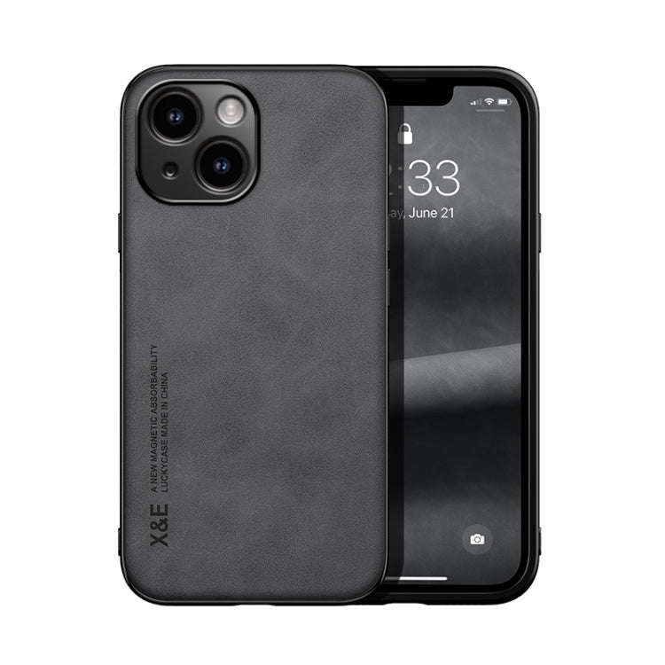 Skin Feel Magnetic Leather Back Phone Case, For iPhone 18 Pro / 17 Pro, For iPhone 18 Pro Max / 1...