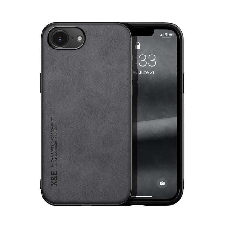 Skin Feel Magnetic Leather Back Phone Case, For iPhone 18 Pro / 17 Pro, For iPhone 18 Pro Max / 1...