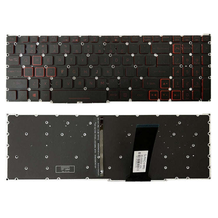 US Version Red Backlight Laptop Keyboard, For Acer Nitro 5 AN515-41, For Acer Nitro 5 AN515-43, F...