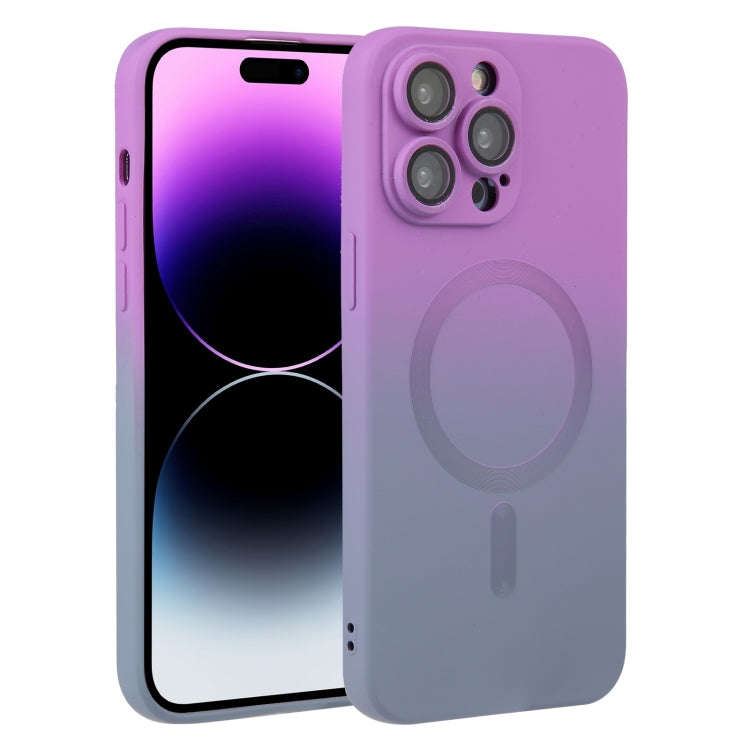 Liquid TPU Silicone Gradient MagSafe Phone Case, For iPhone 16, For iPhone 15 Pro Max, For iPhone...