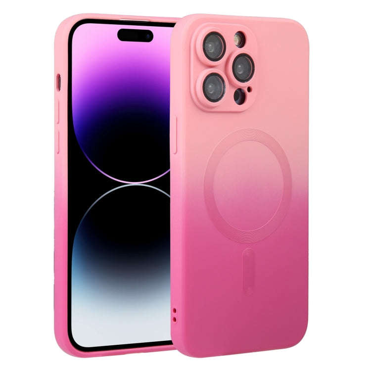 Liquid TPU Silicone Gradient MagSafe Phone Case, For iPhone 16, For iPhone 15 Pro Max, For iPhone...