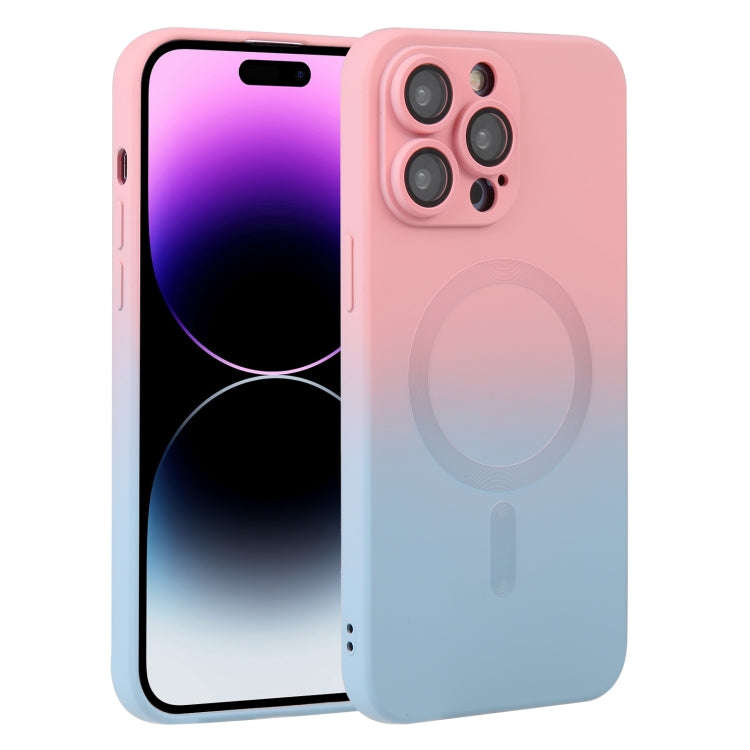 Liquid TPU Silicone Gradient MagSafe Phone Case, For iPhone 16, For iPhone 15 Pro Max, For iPhone...