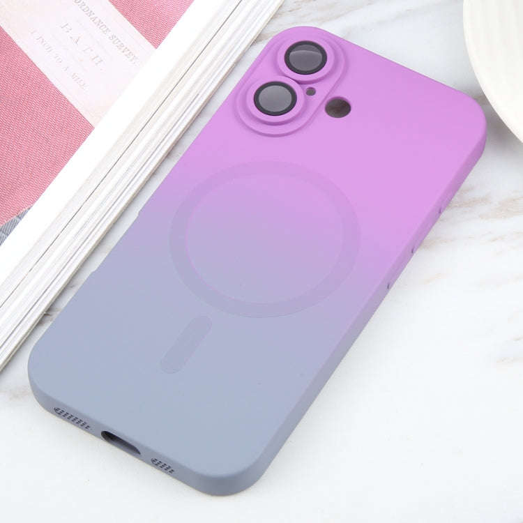 Liquid TPU Silicone Gradient MagSafe Phone Case, For iPhone 16, For iPhone 15 Pro Max, For iPhone...