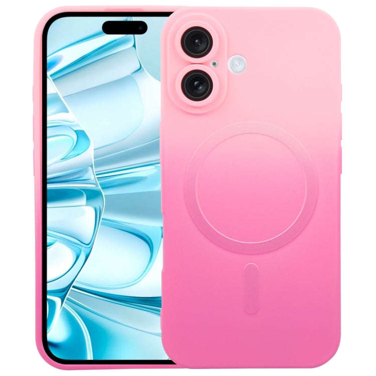 Liquid TPU Silicone Gradient MagSafe Phone Case, For iPhone 16, For iPhone 15 Pro Max, For iPhone...
