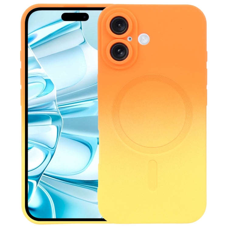 Liquid TPU Silicone Gradient MagSafe Phone Case, For iPhone 16, For iPhone 15 Pro Max, For iPhone...