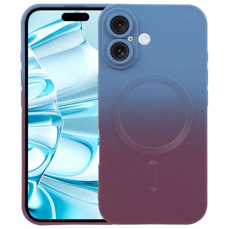 Liquid TPU Silicone Gradient MagSafe Phone Case, For iPhone 16, For iPhone 15 Pro Max, For iPhone...