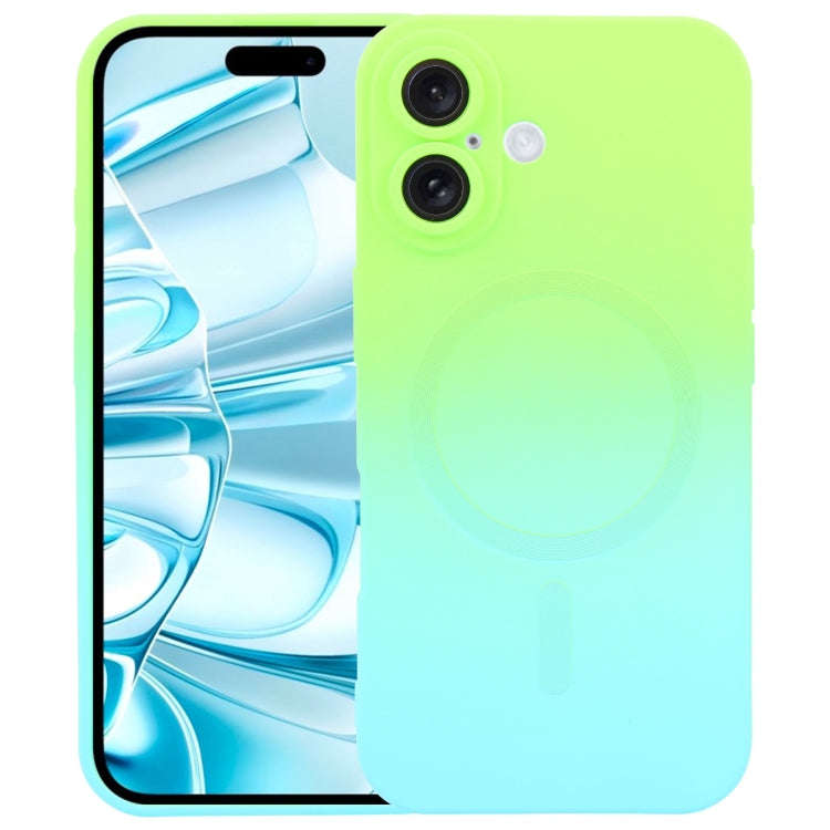 Liquid TPU Silicone Gradient MagSafe Phone Case, For iPhone 16, For iPhone 15 Pro Max, For iPhone...