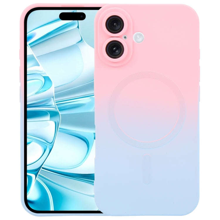 Liquid TPU Silicone Gradient MagSafe Phone Case, For iPhone 16, For iPhone 15 Pro Max, For iPhone...