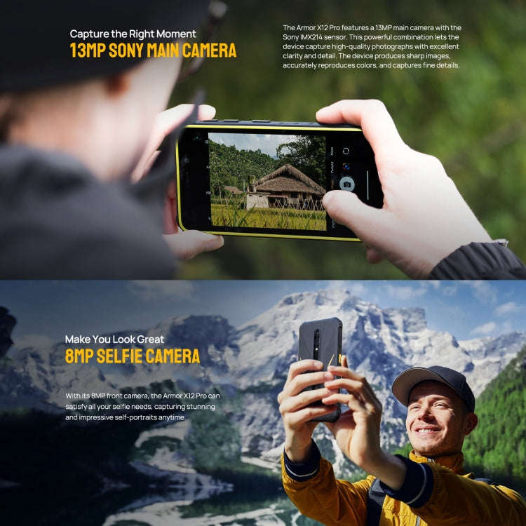 Ulefone Armor X12 Pro, IP68/IP69K Rugged Phone, 5.45 inch Android 16 MediaTek Helio G36 Octa Core...