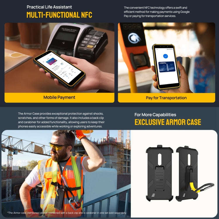 Ulefone Armor X12 Pro, IP68/IP69K Rugged Phone, 5.45 inch Android 16 MediaTek Helio G36 Octa Core...