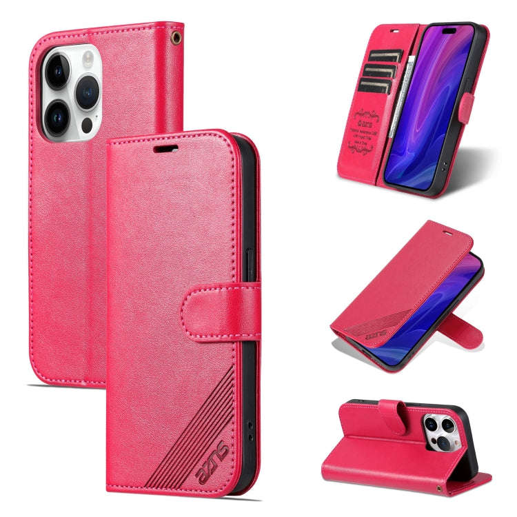 AZNS Sheepskin Texture Flip Leather Phone Case, For iPhone 18 Pro, For iPhone 18 Pro Max, For iPh...
