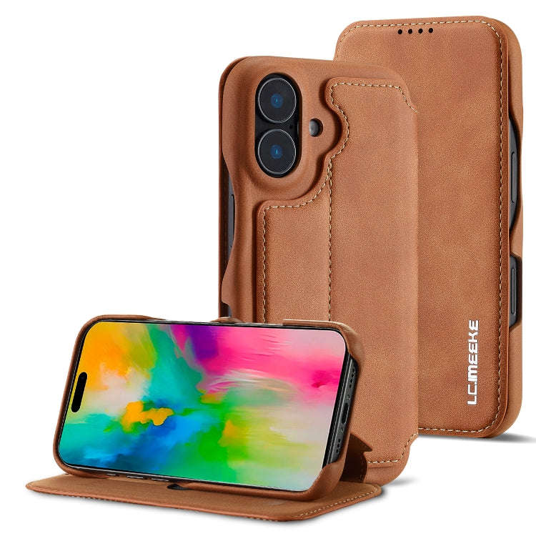 LC.IMEEKE Hon Ancient Series Flip Leather Phone Case, For iPhone 15 Pro, For iPhone 15 Plus, For ...