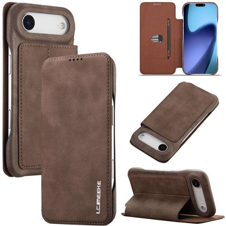 LC.IMEEKE Hon Ancient Series Flip Leather Phone Case, For iPhone 18 Pro / 17 Pro, For iPhone 18 P...