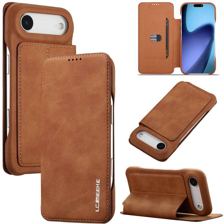 LC.IMEEKE Hon Ancient Series Flip Leather Phone Case, For iPhone 18 Pro / 17 Pro, For iPhone 18 P...